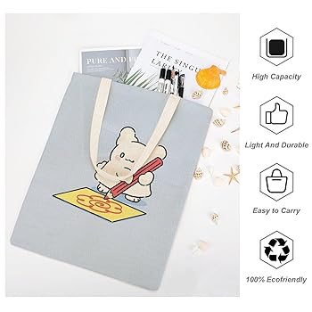 Amazon | [Amoewmoew] はなまるおばけ トートバッグ トート エコ